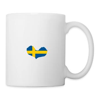 J’ai le cœur amour Suède - mains - Mug blanc - blanc - Droite