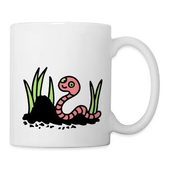 Earthworm Earth - 3 - Mug - white - Right