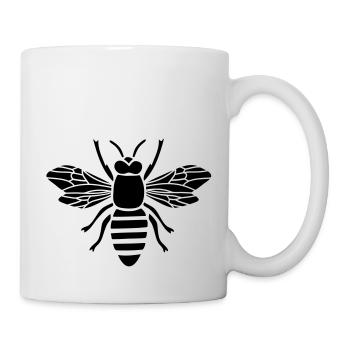 biene honig imker waben hummel wespe insekt flügel - Tasse - Weiß - Rechts