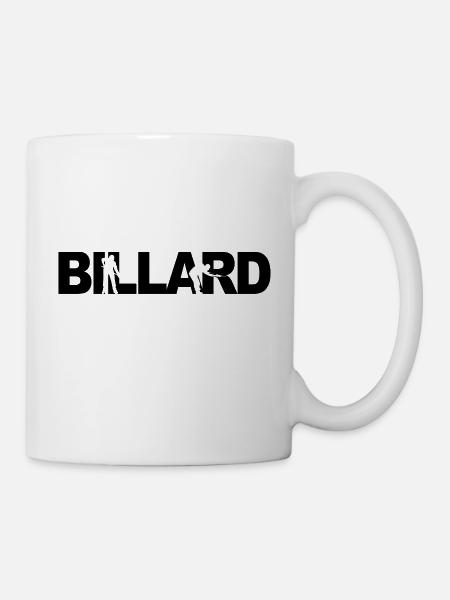 Billard - Tasse - Weiß