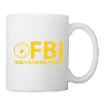 FBI Bier Inspektor - Tasse - Weiß - Rechts