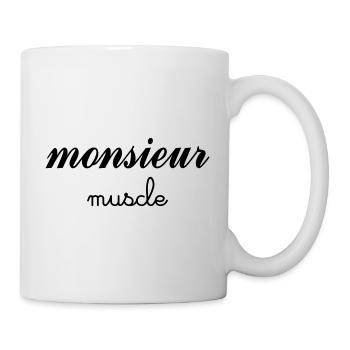 Monsieur Muscle - Mug blanc - blanc - Droite