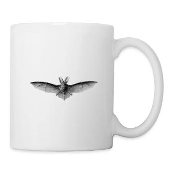 Fledermaus - Tasse - Weiß - Rechts