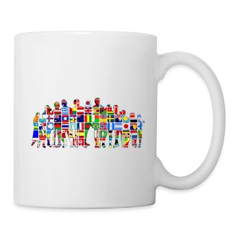 Drapeaux du monde - Mug blanc - blanc - Droite