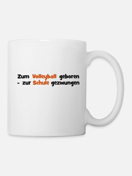 Volleyball - Tasse - Weiß