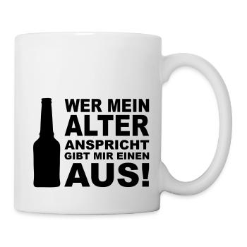 bier_ausgeben - Mug blanc - blanc - Droite