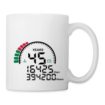 years 45 years anniversary meter - Mug - white - Right