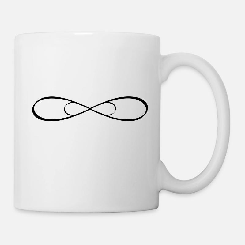 amitié signe infini double Infinity - Mug blanc - blanc