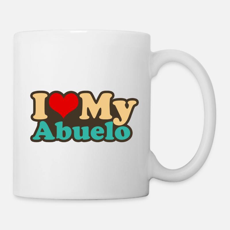 i love my abuelo - Mug blanc - blanc