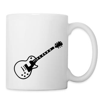 les paul guitar - Mug - white - Right
