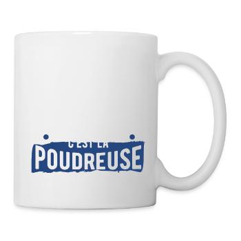 Drogue poudreuse cadeau - Mug blanc - blanc - Droite