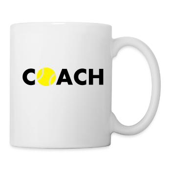 tennis coach - Mug - white - Right