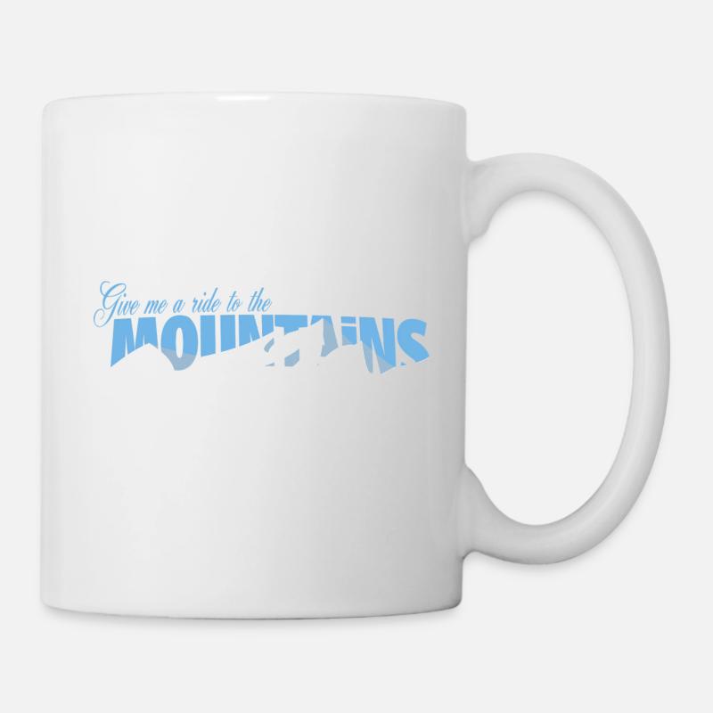 A ride to the mountains - Mug blanc - blanc