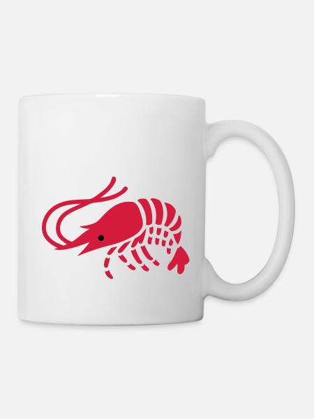 Crevette - Mug blanc - blanc