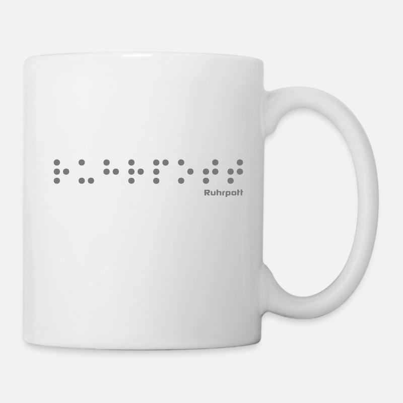 Ruhr braille - Mug blanc - blanc