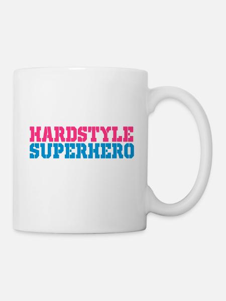 Hardstyle Superheld - Tasse - Weiß
