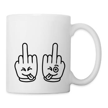 cheeky_fuck_of - Mug blanc - blanc - Droite