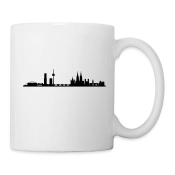 Skyline Cologne - Mug blanc - blanc - Droite