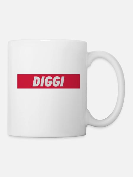 Diggi - Tasse - Weiß