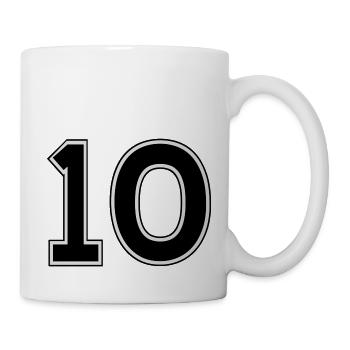 N ° 10 - Mug blanc - blanc - Droite