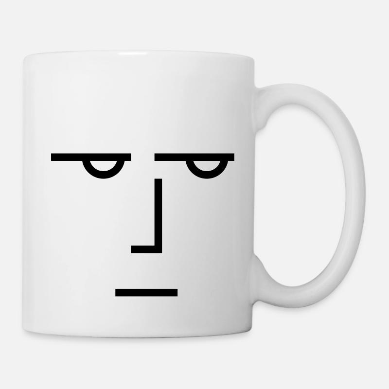 Un regard sérieux - Mug blanc - blanc