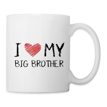 I Love My Big Brother - Tasse - Weiß - Rechts