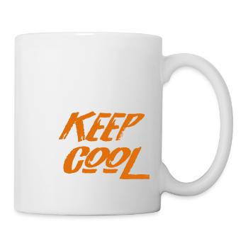 Keep Cool - Orange - Tasse - Weiß - Rechts