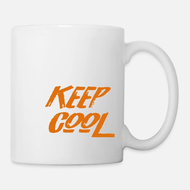 Keep Cool - Orange - Mug - white
