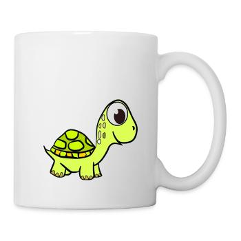Süße Schildkröte Turtles - Tasse - Weiß - Rechts