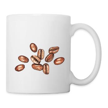 coffee beans - Mug - white - Right