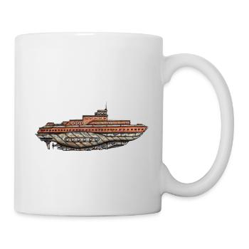 U-Boot alt und rostig - Tasse - Weiß - Rechts
