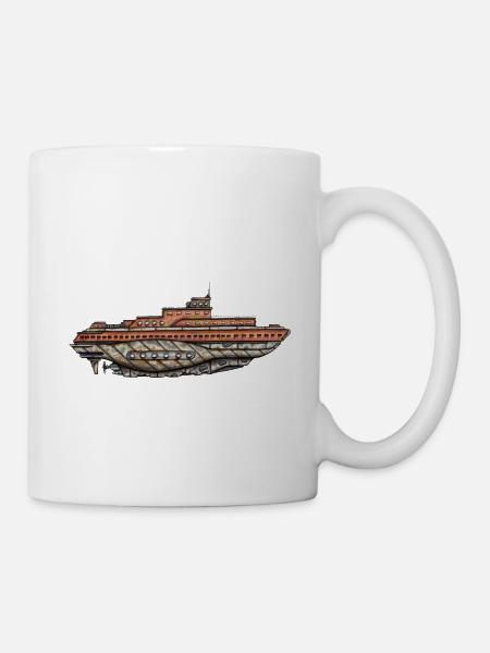 Submarine old and rusty - Mug - white