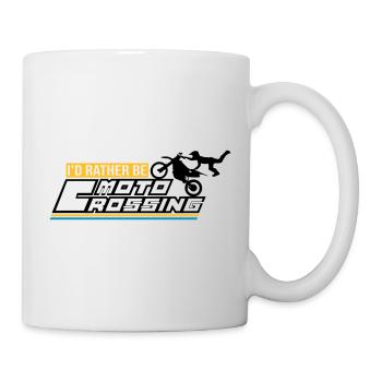 id rather be moto crossing - Mug - white - Right