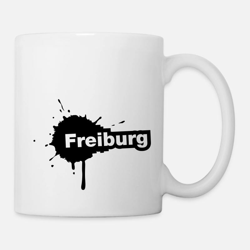 Freiburg Splatter - Tasse - Weiß
