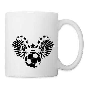 wing soccer football sports flying wing fly4 - Mug - white - Right
