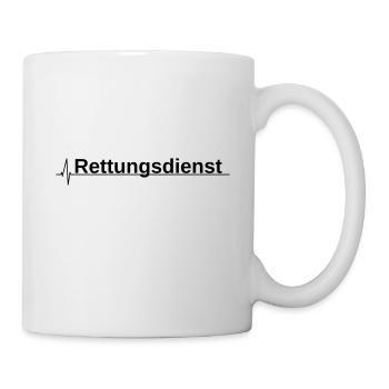 Rettungsdienst - EKG - Tasse - Weiß - Rechts