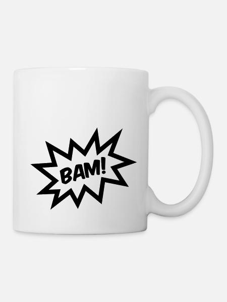 BAM! - Tasse - Weiß