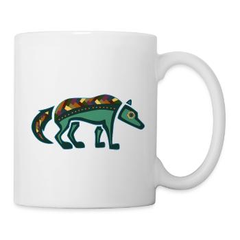 loup - Mug blanc - blanc - Droite