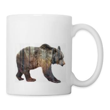Bär im Wald - Tasse - Weiß - Rechts