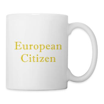 European citizens yellow - Mug - white - Right