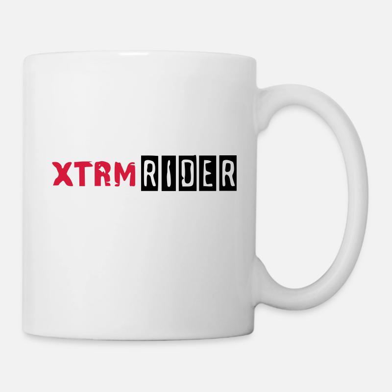 xtrm_rider_vec_2de - Tasse - Weiß