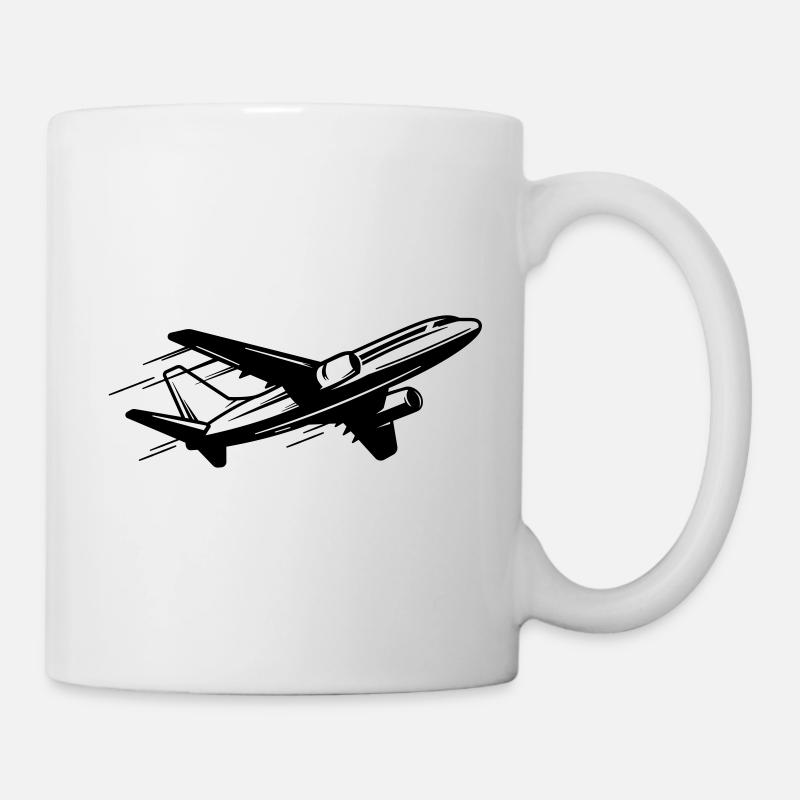 Flugzeug - Tasse - Weiß