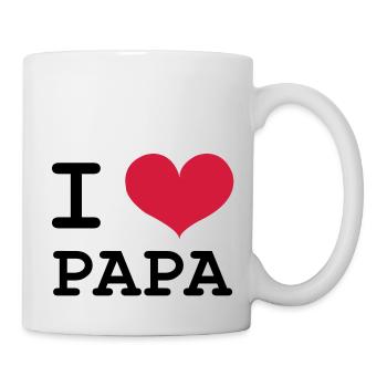 I Love Papa ! - Mug blanc - blanc - Droite