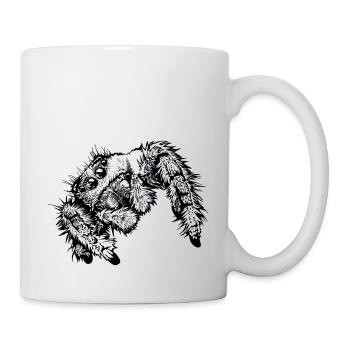 Springspinne - Tasse - Weiß - Rechts