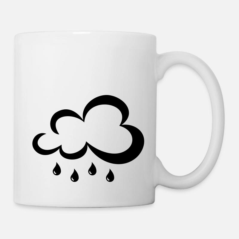 Regenwolke - Tasse - Weiß