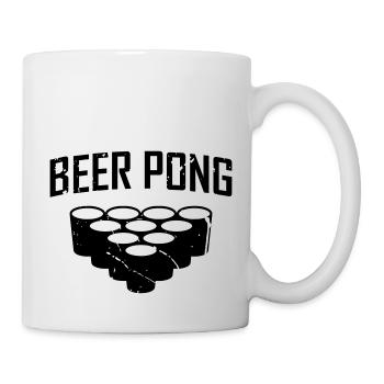 Beer Pong - Tasse - Weiß - Rechts