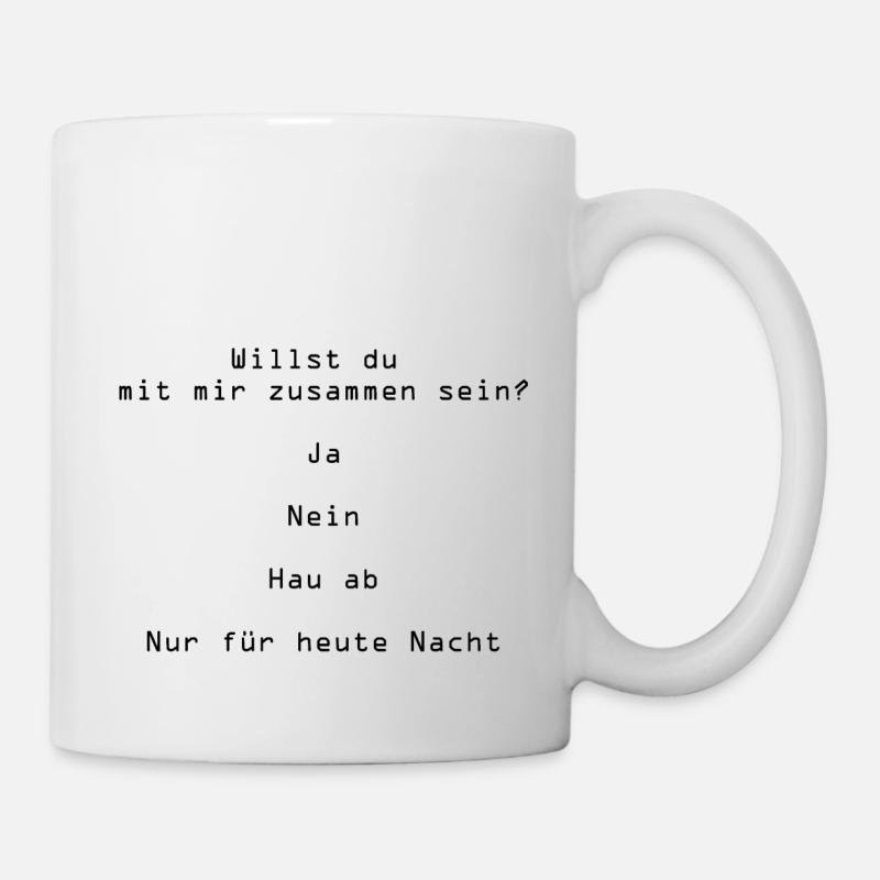 Tu veux être avec moi ? - Mug blanc - blanc