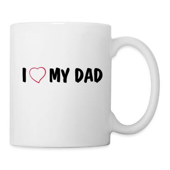 I love my dad - Mug - white - Right