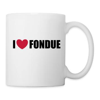 Fondue - Tasse - Weiß - Rechts