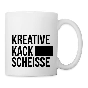 KREATIVE KACK SCHEISSE - Tasse - Weiß - Rechts